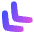 Arrows Chevrons More Down Icon from Plump Gradient Set