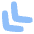 Arrows Chevrons More Down Icon from Plump Flat Set