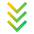 Arrows Chevrons Stat Minus Icon from Sharp Gradient Set