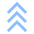 Arrows Chevrons Stat Icon from Sharp Flat Set
