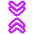 Arrows Chevrons Unfold Less Double Icon from Plump Neon Set