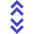 Arrows Chevrons Unfold More Double Icon from Sharp Duo Set