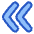 Double Tailless Line Arrow Left Icon from Plump Duo Set