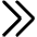 Double Tailless Line Arrow Right Icon from Core Remix Set