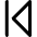 Arrow Caret First Page Icon from Core Remix Set