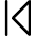 Arrow Caret First Page Icon from Core Line Set