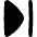 Arrow Caret Last Page Icon from Flex Solid Set