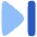 Arrow Caret Last Page Icon from Plump Flat Set
