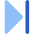 Arrow Caret Last Page Icon from Core Flat Set