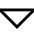 Tailless Triangle Arrow Down 1 Icon from Sharp Line Set