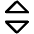 Tailless Triangle Arrow Expand Vertical Icon from Core Line Set