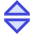 Tailless Triangle Arrow Expand Vertical Icon from Sharp Duo Set | Free Download as SVG Vector and Transparent PNG | Streamline icons