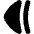 Tailless Triangle Arrow Left 2 Icon from Flex Solid Set