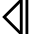 Tailless Triangle Arrow Left 2 Icon from Sharp Line Set