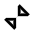Triangle Arrows Chevrons Collapse Content Icon from Sharp Line Set