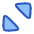 Triangle Arrows Chevrons Expand Content Icon from Plump Duo Set