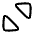 Triangle Arrows Chevrons Expand Content Icon from Plump Line Set