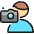 Taking Pictures Man Icon from Ultimate Colors Set | Free Download as SVG Vector and Transparent PNG | Streamline icons