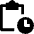 Task List Clock Icon from Nova Line Set