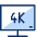 Television 4K icon - Free transparent PNG, SVG. No sign up needed.