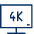 Television 4K icon - Free transparent PNG, SVG. No sign up needed.