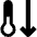 Temperature Drop Icon from Nova Solid Set