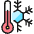 Temperature Thermometer Snow Icon from Ultimate Colors Set