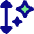 Arrow Up Down Sparkles Icon from Flex Pop Set