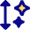 Arrow Up Down Sparkles Icon from Core Pop Set
