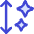 Arrow Up Down Sparkles Icon from Core Duo Set