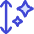 Arrow Up Down Sparkles Icon from Flex Duo Set