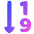 Ascending Number Order Icon from Plump Gradient Set