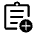 Assignment Add Icon from Rounded Line - Material Symbols Set