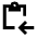 Assignment Return Icon from Sharp Line - Material Pro Set