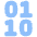 Binary Code Icon from Plump Flat Set