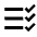 Checklist 3 Rtl Fill Icon from Outlined Fill - Material Pro Set