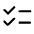 Checklist Icon from Rounded Line - Material Symbols Set