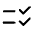 Checklist Rtl Icon from Rounded Line - Material Symbols Set