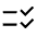 Checklist Rtl Icon from Sharp Line - Material Symbols Set