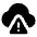 Cloud Alert Alt Fill Icon from Outlined Fill - Material Pro Set