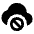 Cloud Block Fill Icon from Sharp Fill - Material Pro Set