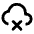 Cloud Disconnect Icon from Rounded Line - Material Pro Set