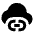 Cloud Link Fill Icon from Sharp Fill - Material Pro Set