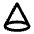 Cone Shape Icon from Outlined Line - Material Pro Set