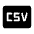 Csv Fill Icon from Rounded Fill - Material Symbols Set
