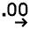 Decimal Increase Fill Icon from Sharp Fill - Material Symbols Set