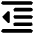 Decrease Indent Icon from Core Solid Set