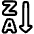 Descending Alphabetical Order icon - Free transparent PNG, SVG. No sign up needed.