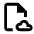 Document Cloud Icon from Outlined Line - Material Pro Set