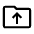 Drive Folder Upload Icon from Outlined Line - Material Symbols Set